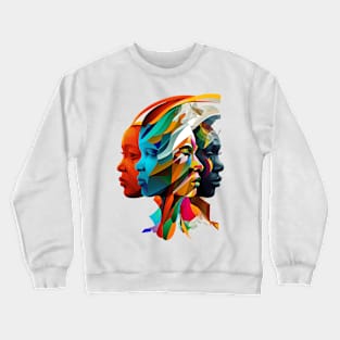 Diversity-faces Crewneck Sweatshirt